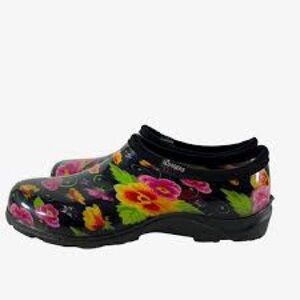 Sloggers Women's waterproof floral rain & garden Clogs shoes size 8